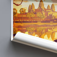 Angkor Wat Travel Print Wall Art Angkor Wat Wall Hanging Home Décor Angkor Wat Gift Art Lovers Cambodia Art Lover Gift