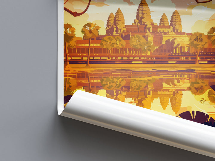 Angkor Wat Travel Print Wall Art Angkor Wat Wall Hanging Home Décor Angkor Wat Gift Art Lovers Cambodia Art Lover Gift