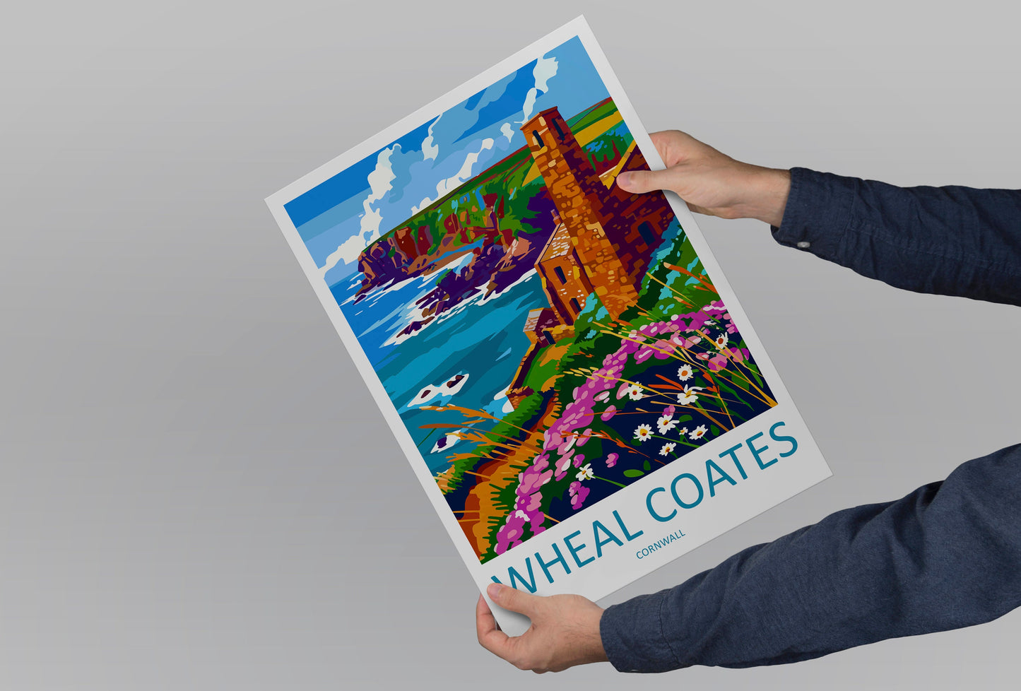Wheal Coates Travel Print Wall Art Wheal Coates Wall Hanging Home Décor Wheal Coates Gift Art Lovers England Art Lover Gift Wheal Coates
