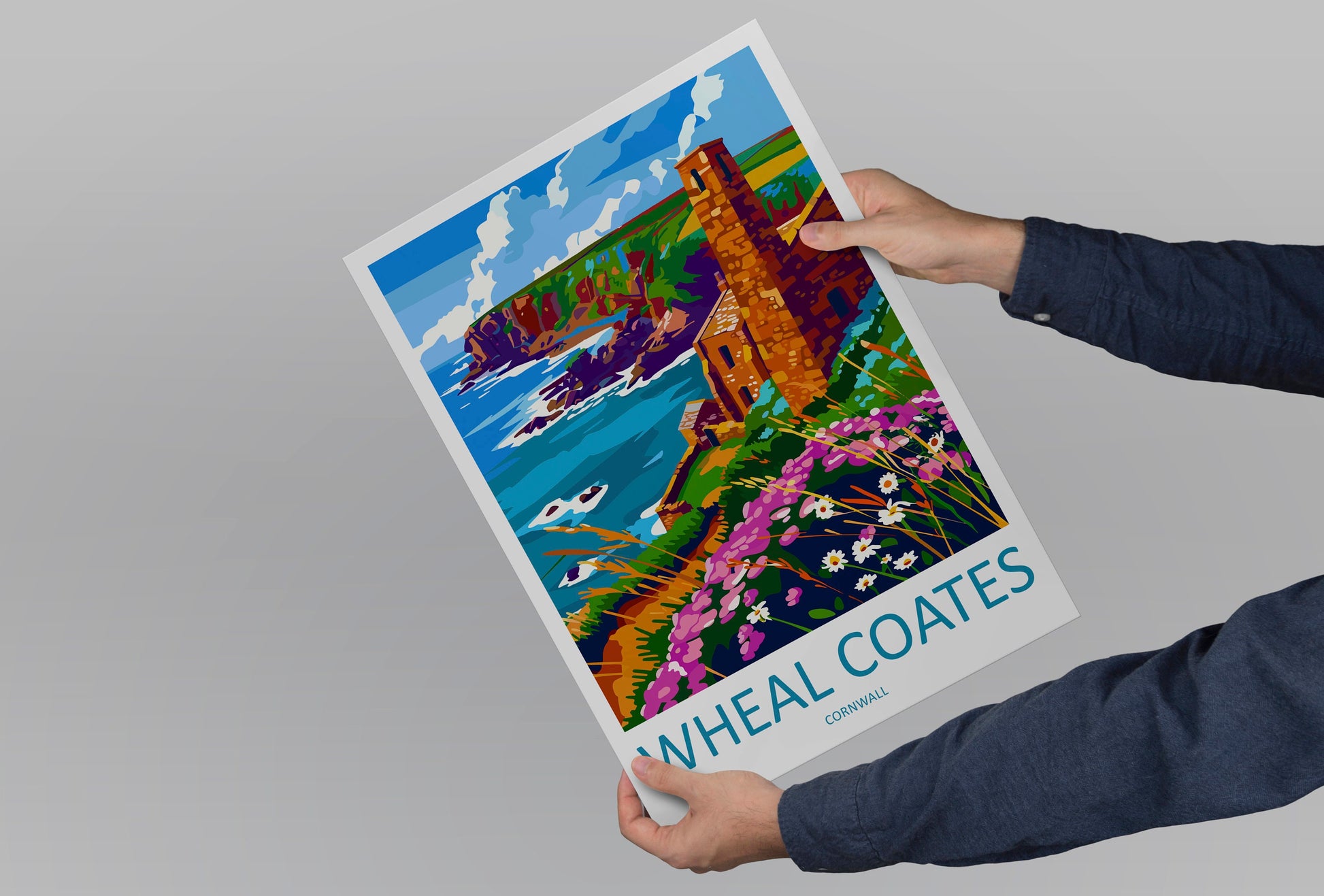 Wheal Coates Travel Print Wall Art Wheal Coates Wall Hanging Home Décor Wheal Coates Gift Art Lovers England Art Lover Gift Wheal Coates