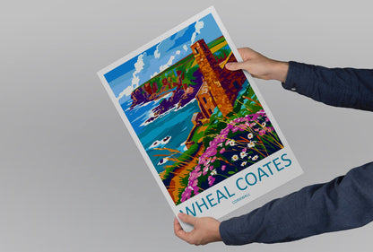 Wheal Coates Travel Print Wall Art Wheal Coates Wall Hanging Home Décor Wheal Coates Gift Art Lovers England Art Lover Gift Wheal Coates