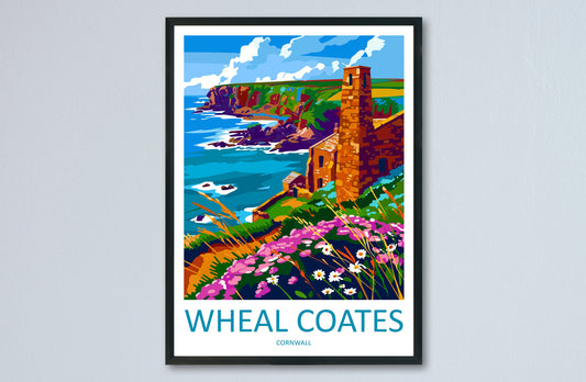 Wheal Coates Travel Print Wall Art Wheal Coates Wall Hanging Home Décor Wheal Coates Gift Art Lovers England Art Lover Gift Wheal Coates