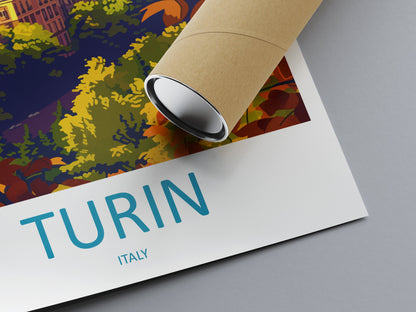 Turin Travel Print Wall Art Turin Wall Hanging Home Décor Turin Gift Art Lovers Italy Art Lover Gift Turin Print Turin Italy Art
