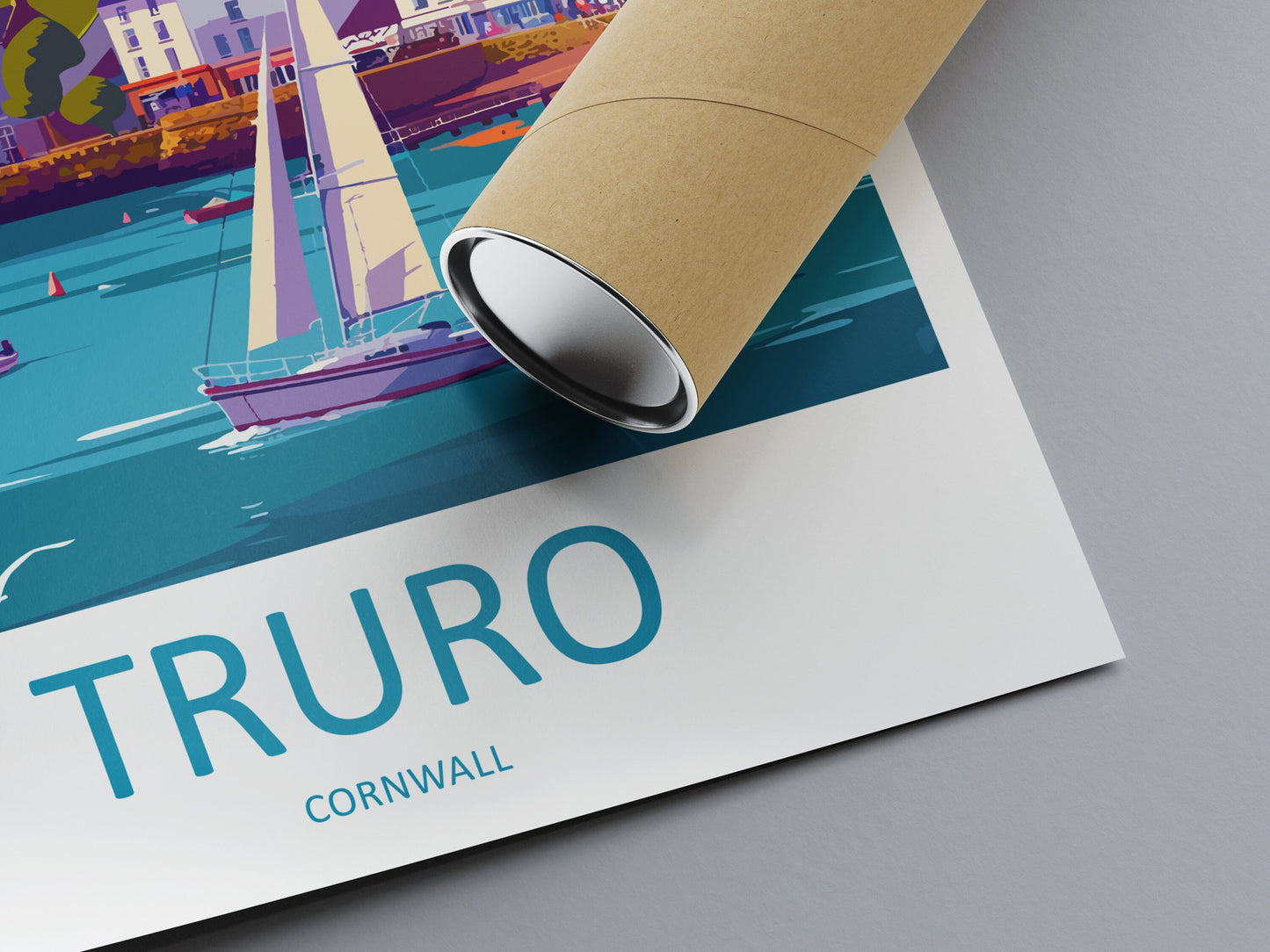 Truro Travel Print Wall Art Truro Wall Hanging Home Décor Truro Gift Art Lovers England Art Lover Gift Truro Art Poster For UK Lovers