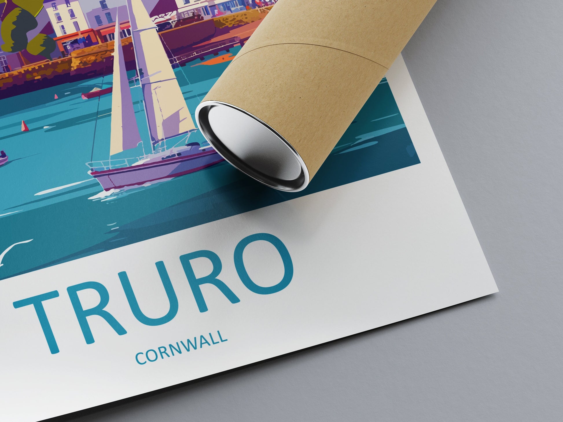 Truro Travel Print Wall Art Truro Wall Hanging Home Décor Truro Gift Art Lovers England Art Lover Gift Truro Art Poster For UK Lovers