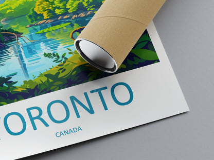 Toronto Travel Print Wall Art Toronto Canada Wall Hanging Home Decoration Toronto Gift Art Lovers Wall Art Print Toronto Canada Art
