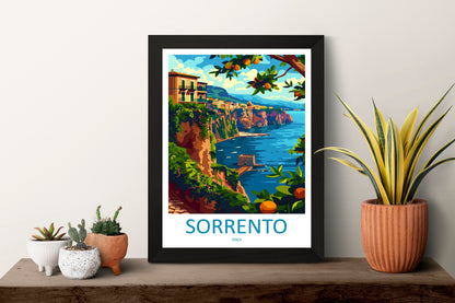 Sorrento Travel Print Wall Art Sorrento Wall Hanging Home Décor Sorrento Gift Art Lovers Italy Art Lover Gift Sorrento Print Sorrento Art