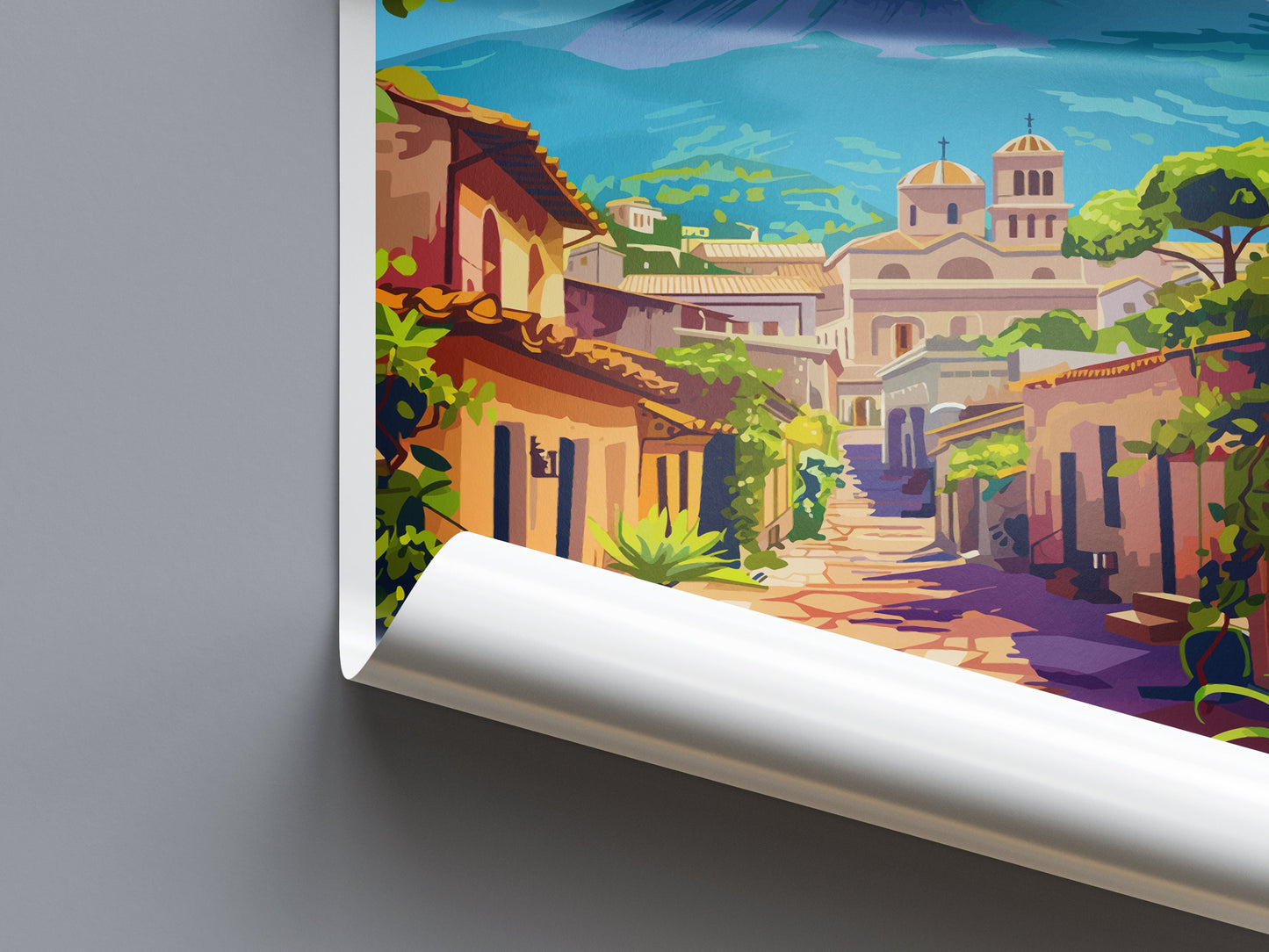 Pompeii Travel Print Wall Art Pompeii Italy Wall Hanging Home Decoration Pompeii Gift Art Lovers Wall Art Print Pompeii Italy Art Pompeii