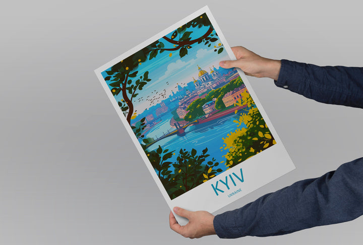 Kyiv Travel Print Wall Art Kyiv Wall Hanging Home Decoration Kyiv Gift Art Lovers Wall Art Print Art Ukraine Travel Art Kyiv Wall Art