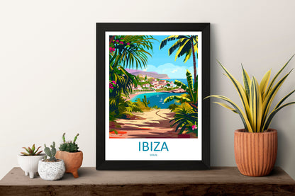 Ibiza Travel Print Wall Art Ibiza Wall Hanging Home Décor Ibiza Gift Art Lovers Spain Art Lover Gift Ibiza Wall Décor Ibiza Spain Print