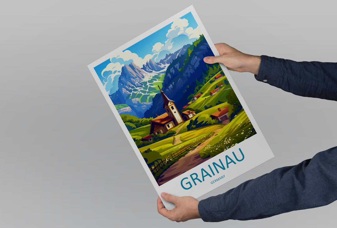 Grainau Travel Print Grainau Home Décor Germany Art Print Germany Grainau Wall Print Gift For Germany Prints