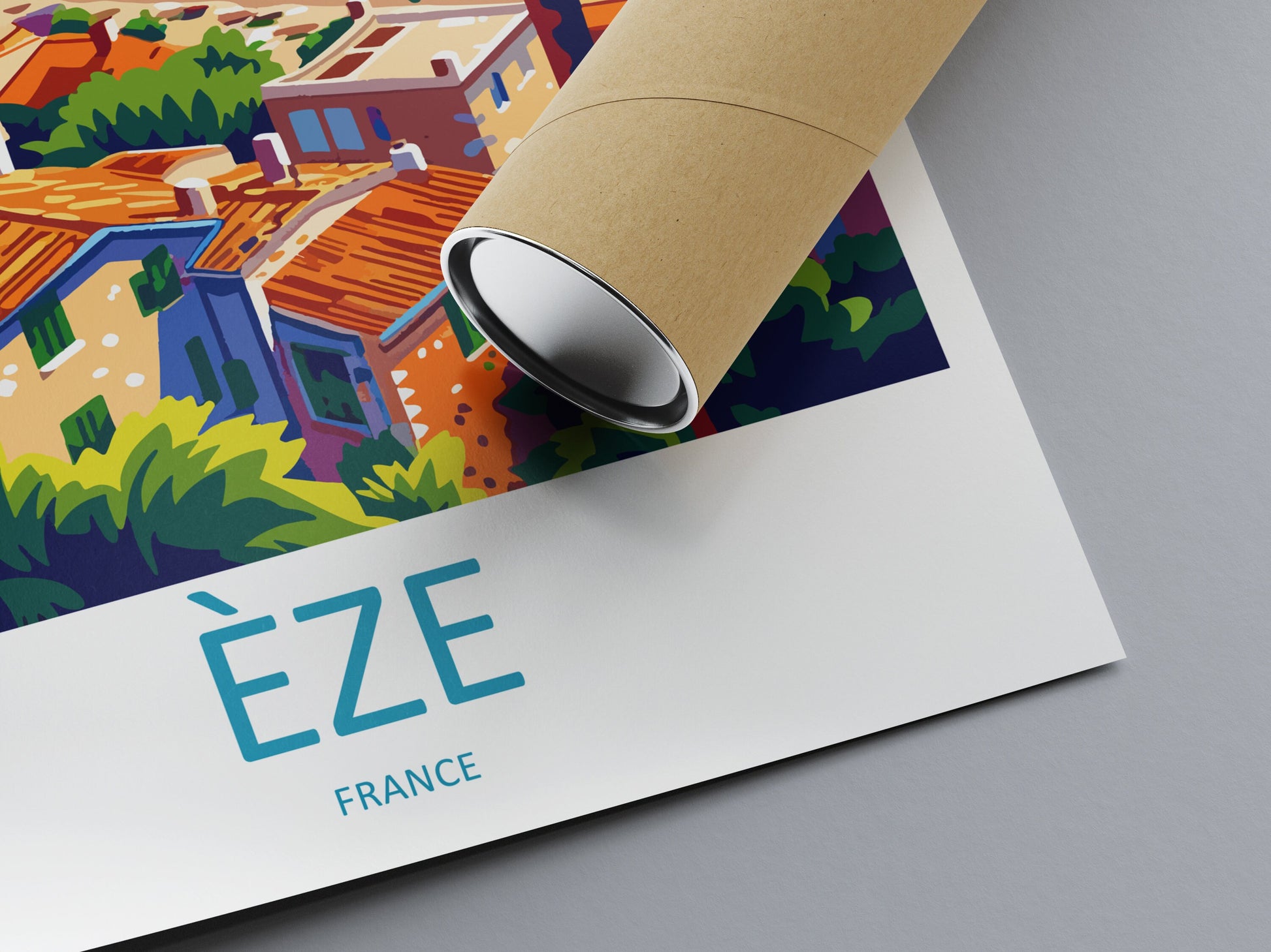 Eze Travel Print Wall Art Eze Wall Hanging Home Décor Eze Gift Art Lovers France Art Lover Gift Eze Print France Artwork Eze Coastal Artwork
