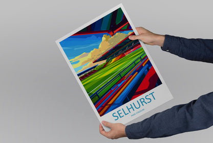 Selhurst Park Stadium Print Selhurst Park Home Décor Art Print Crystal Palace Wall Art Football Enthusiast Gift Wall Hanging Selhurst Park