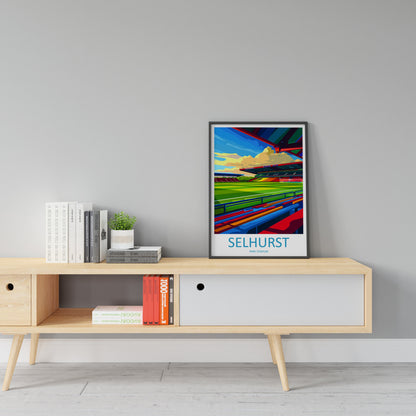 Selhurst Park Stadium Print Selhurst Park Home Décor Art Print Crystal Palace Wall Art Football Enthusiast Gift Wall Hanging Selhurst Park