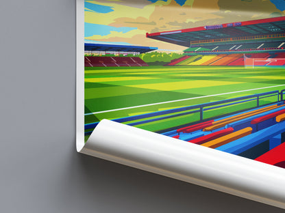 Selhurst Park Stadium Print Selhurst Park Home Décor Art Print Crystal Palace Wall Art Football Enthusiast Gift Wall Hanging Selhurst Park