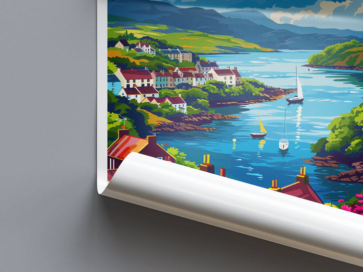 Oban Travel Print Wall Art Oban Wall Hanging Home Décor Oban Gift Art Lovers Scotland Art Lover Gift Oban Artwork