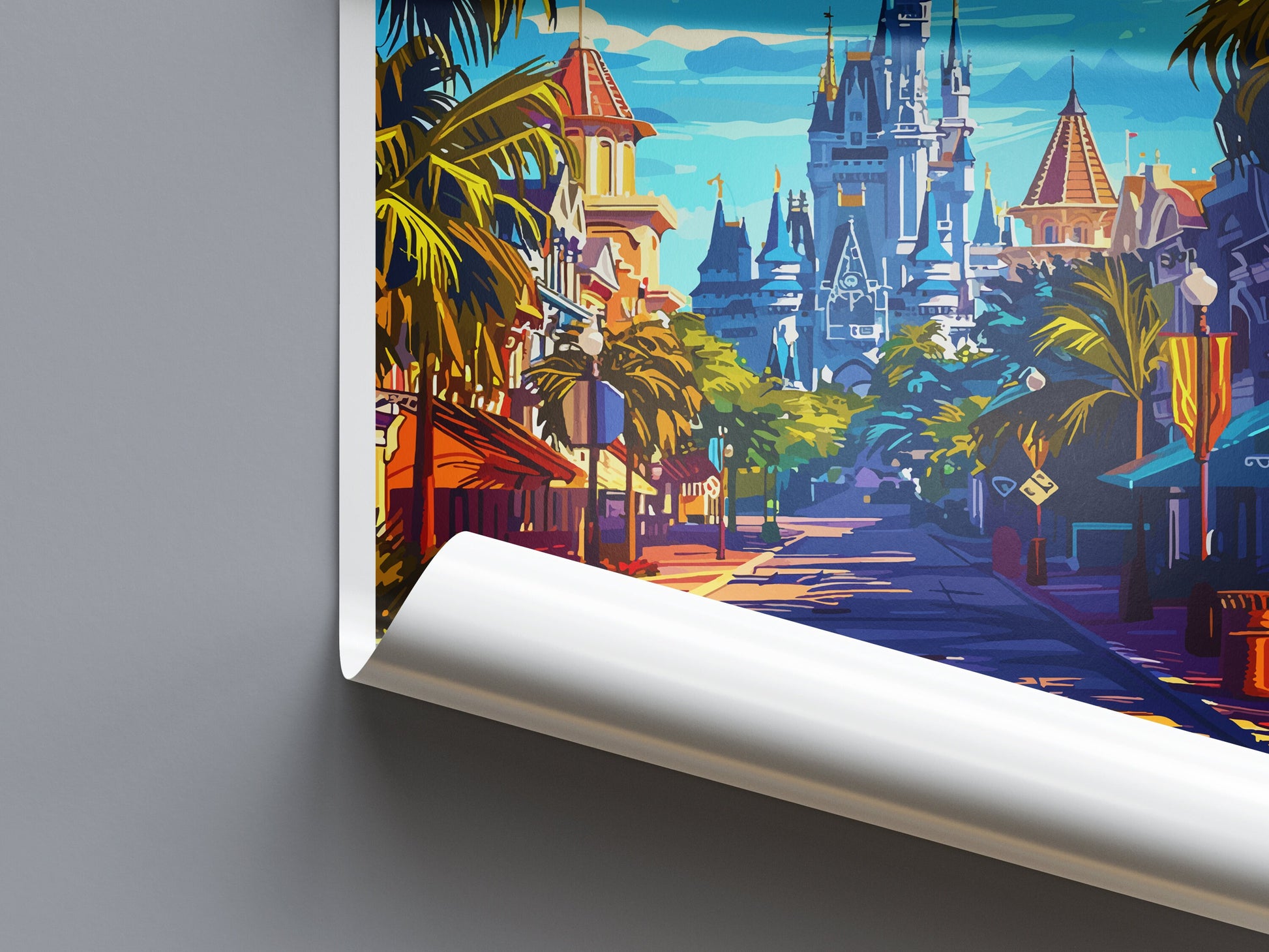 Orlando Travel Print Wall Art Orlando Wall Hanging Home Décor Orlando Gift Art Lovers Gift Florida Orlando Print For Florida City