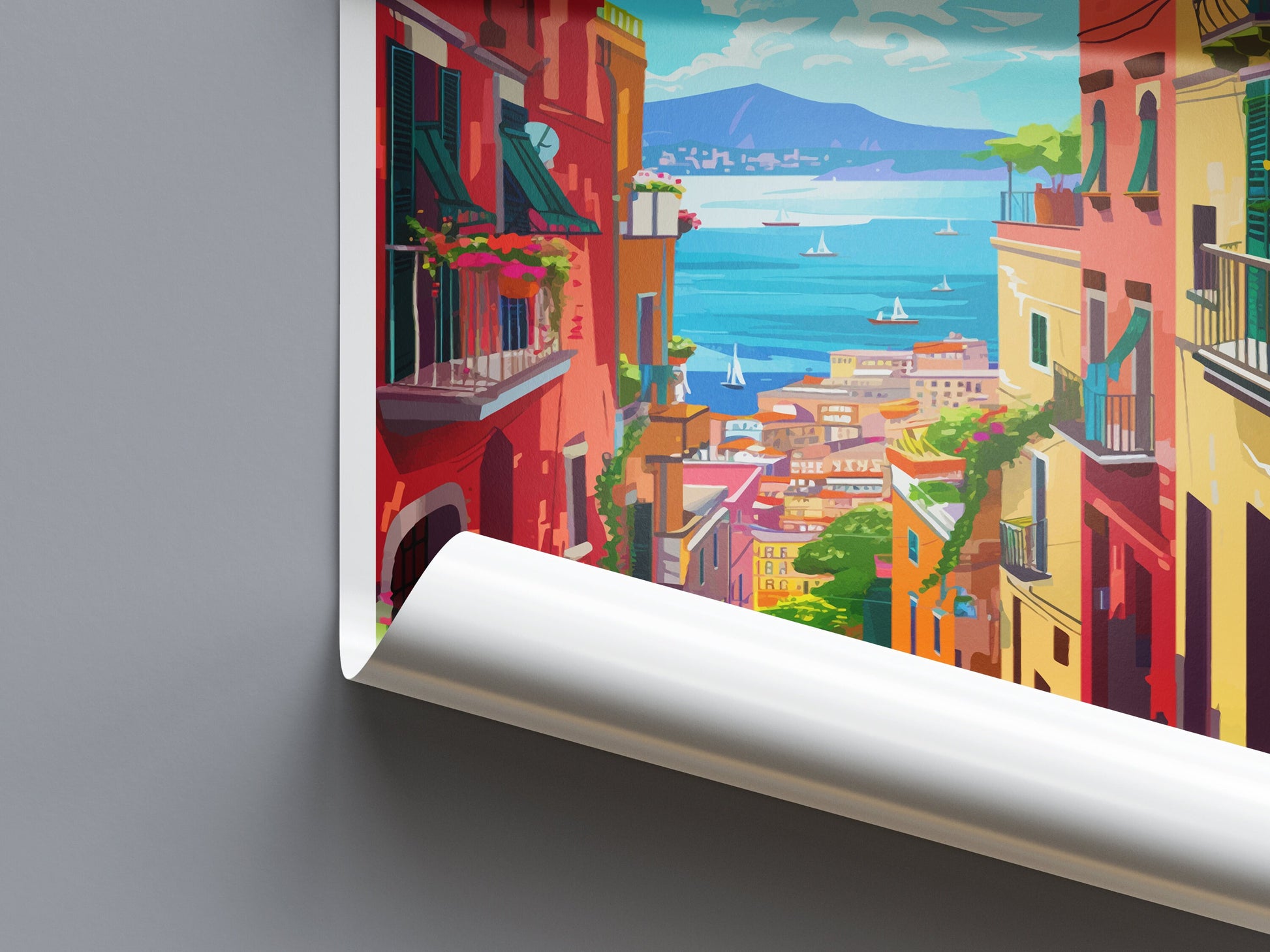 Naples Travel Print Wall Art Naples Italy Wall Hanging Home Decoration Naples Gift Art Lovers Wall Art Print Naples Italy Art Naples Art
