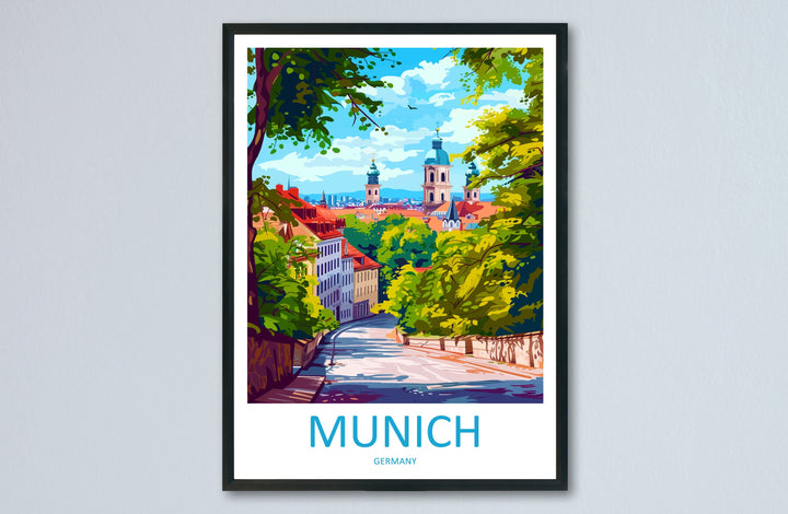 Munich Travel Print Wall Art Munich Wall Hanging Home Decoration Munich Gift Art Lovers Wall Art Print Art Munich Germany Poster