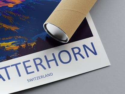 Matterhorn Travel Print Wall Art Matterhorn Wall Hanging Home Décor Matterhorn Gift Art Lovers Switzerland Art Lover Gift Matterhorn Travel