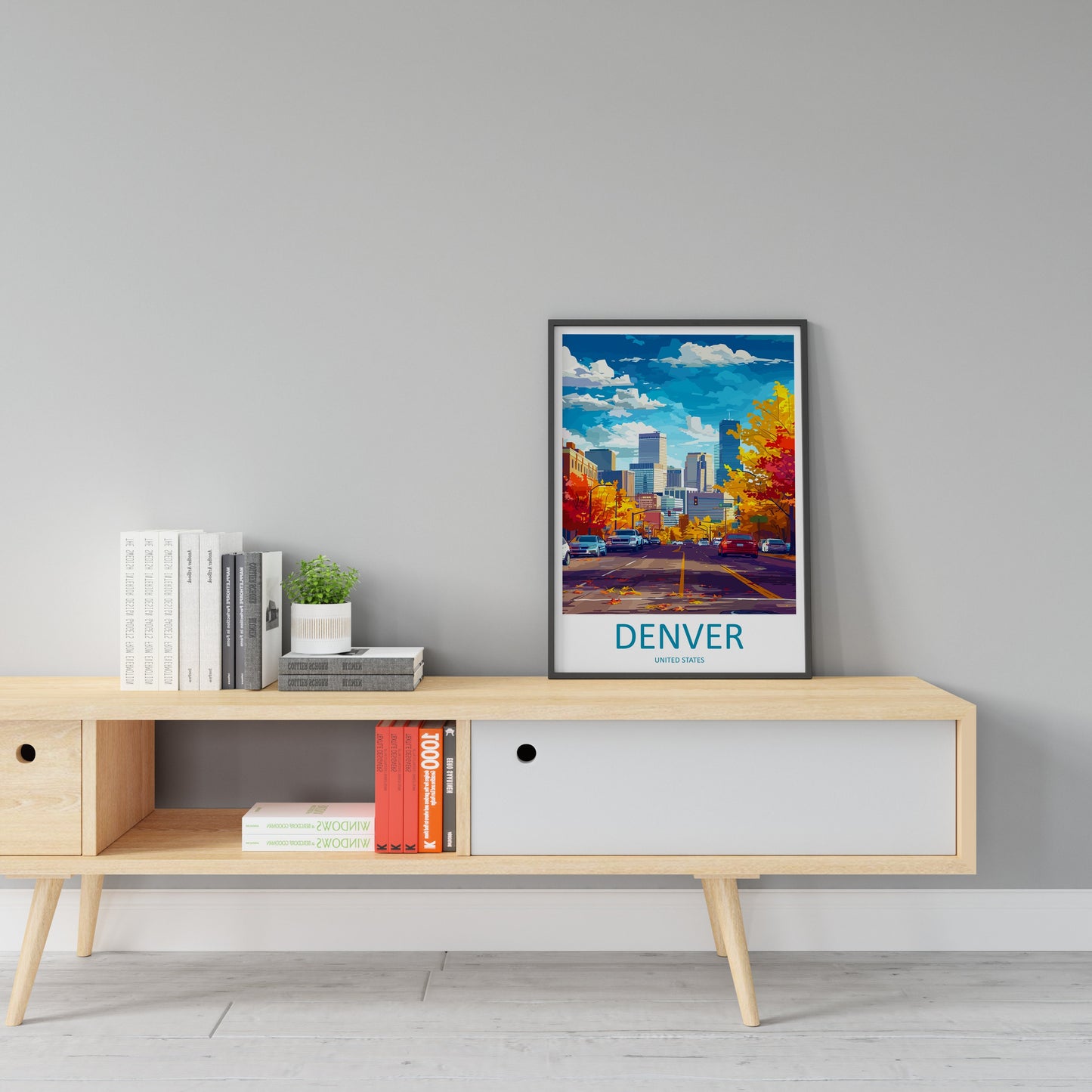 Denver Travel Print Wall Art Denver Wall Hanging Home Décor Denver Gift Art Lovers Colorado Art Gift Lover Print For Denver Lovers Print