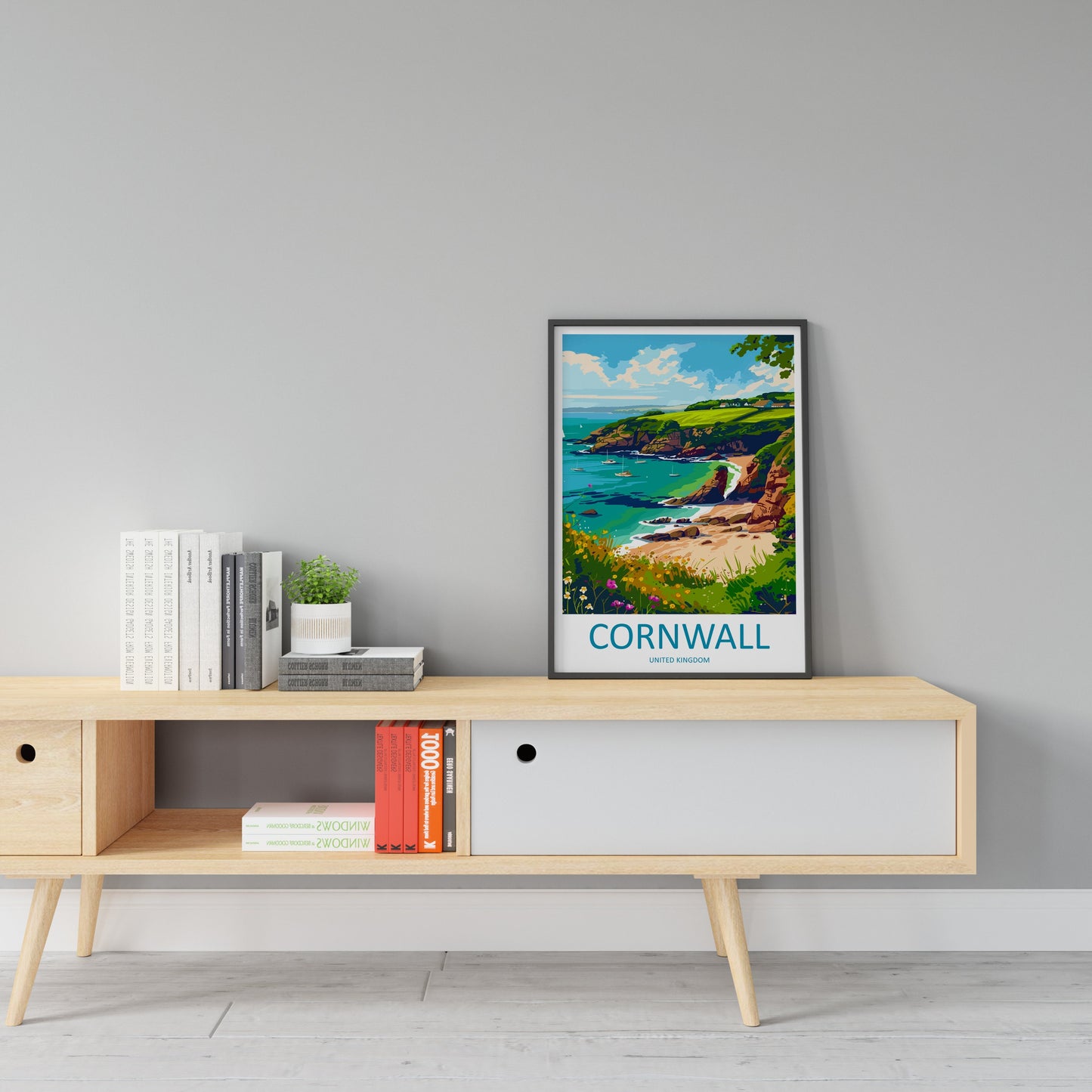 Cornwall Travel Print Wall Art Cornwall Wall Hanging Home Decoration Cornwall Gift Art Lovers Wall Art Print Art Cornwall Print Cornwall Art