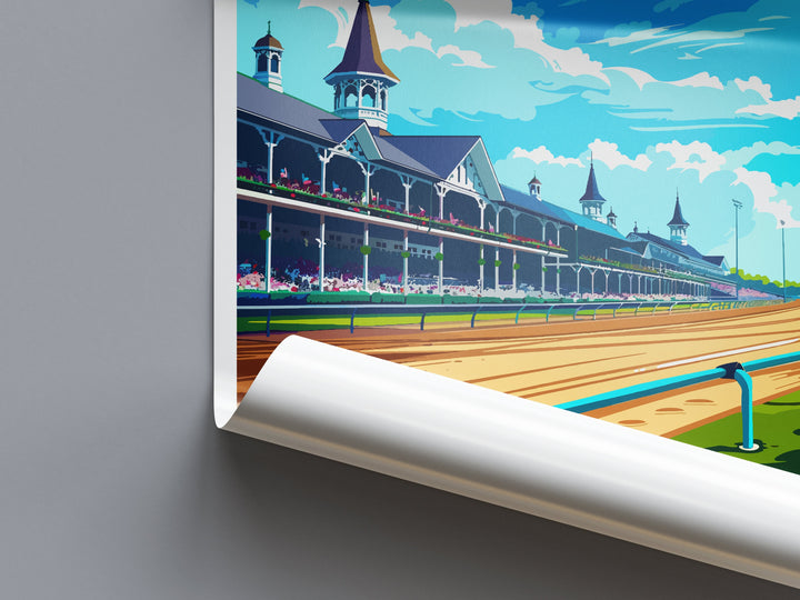 Churchill Downs Travel Print Wall Art Churchill Downs Wall Hanging Home Decor kentucky Gift Art Lovers Wall Art Print Art Churchill Downs