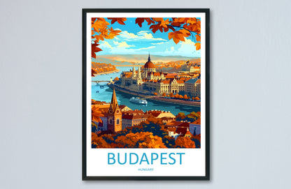 Budapest Travel Print Wall Art Budapest Wall Hanging Home Décor Budapest Gift Art Lovers Hungary Art Lover Gift Budapest Wall Décor