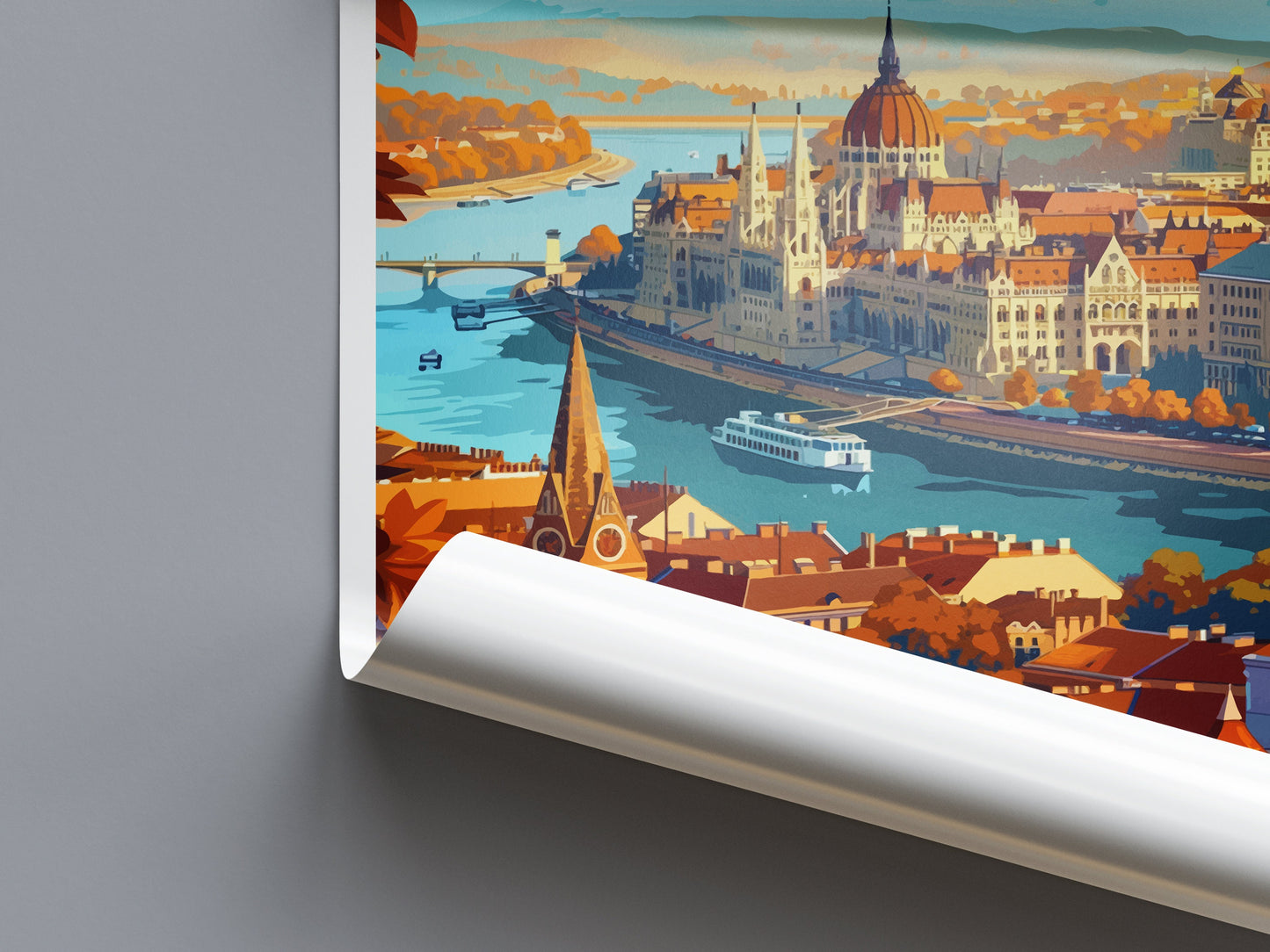Budapest Travel Print Wall Art Budapest Wall Hanging Home Décor Budapest Gift Art Lovers Hungary Art Lover Gift Budapest Wall Décor