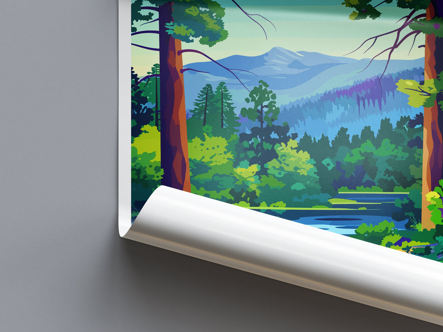 Big Bear Lake Travel Print Wall Art Big Bear Lake Wall Hanging Home Décor Big Bear Lake Gift Art Lovers California Art Lover Gift Lake Art