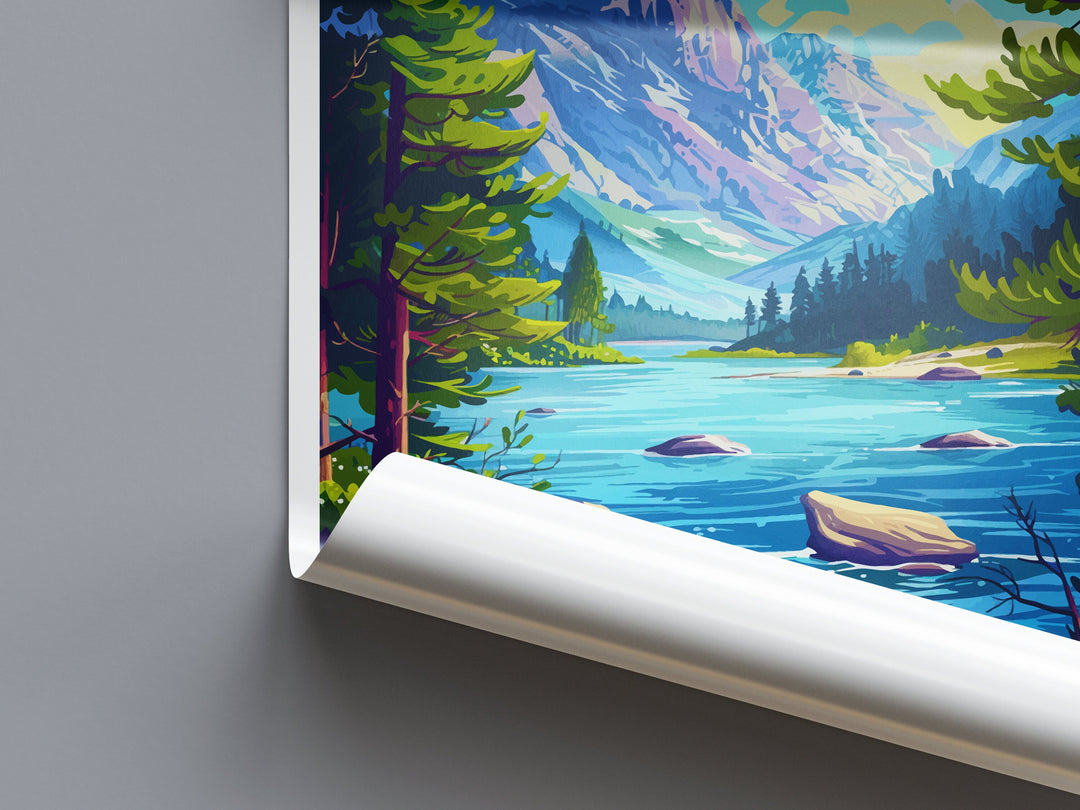 Big Bear Lake Travel Print Wall Art Big Bear Lake Wall Hanging Home Décor Big Bear Lake Gift Art Lovers California Art Lover Gift Lake Art