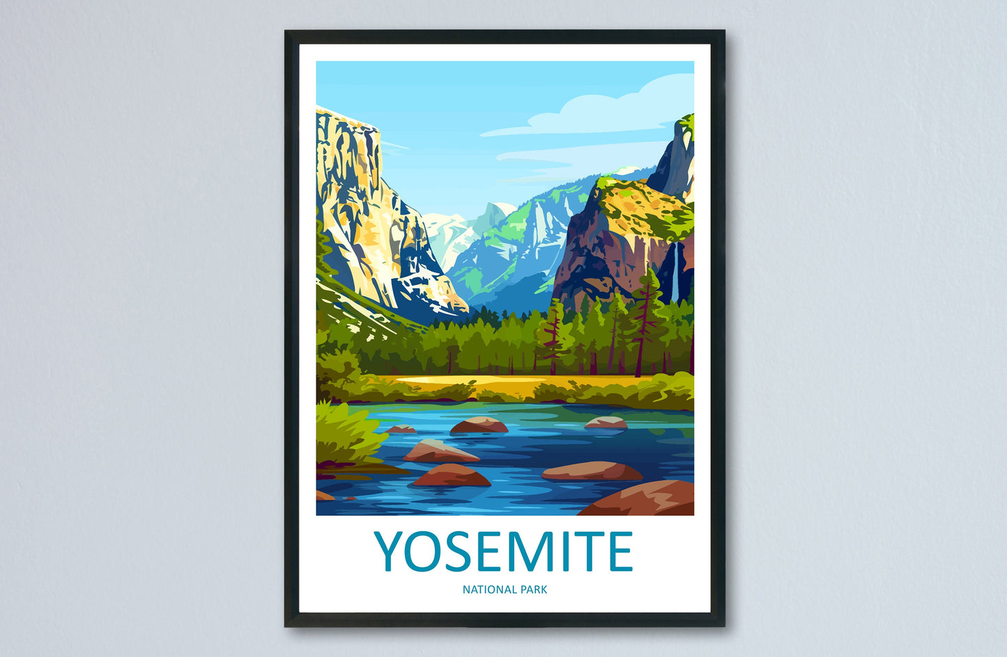 Yosemite Travel Print Wall Art Yosemite Wall Hanging Home Decor National Park Gift Yosemite Lovers National Park Wall Yosemite National Park