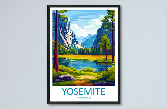Yosemite Travel Print Wall Art Yosemite Wall Hanging Home Decor National Park Gift Yosemite Lovers National Park Wall Yosemite National Park