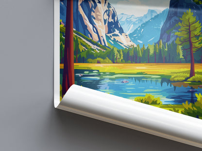 Yosemite Travel Print Wall Art Yosemite Wall Hanging Home Decor National Park Gift Yosemite Lovers National Park Wall Yosemite National Park