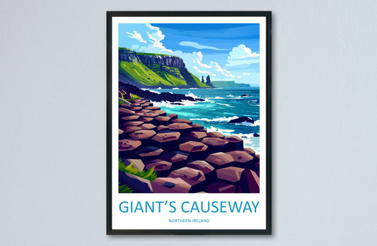 Giant's Causeway Print Giant's Causeway Home Décor Landscape Print Giant's Causeway Wall Art Northern Ireland Enthusiast Gift Wall Hanging