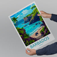 Barbados Travel Print Wall Art Barbados Wall Hanging Home Décor Barbados Gift Art Lovers Wall Art Caribbean Travel Print Barbados Decor