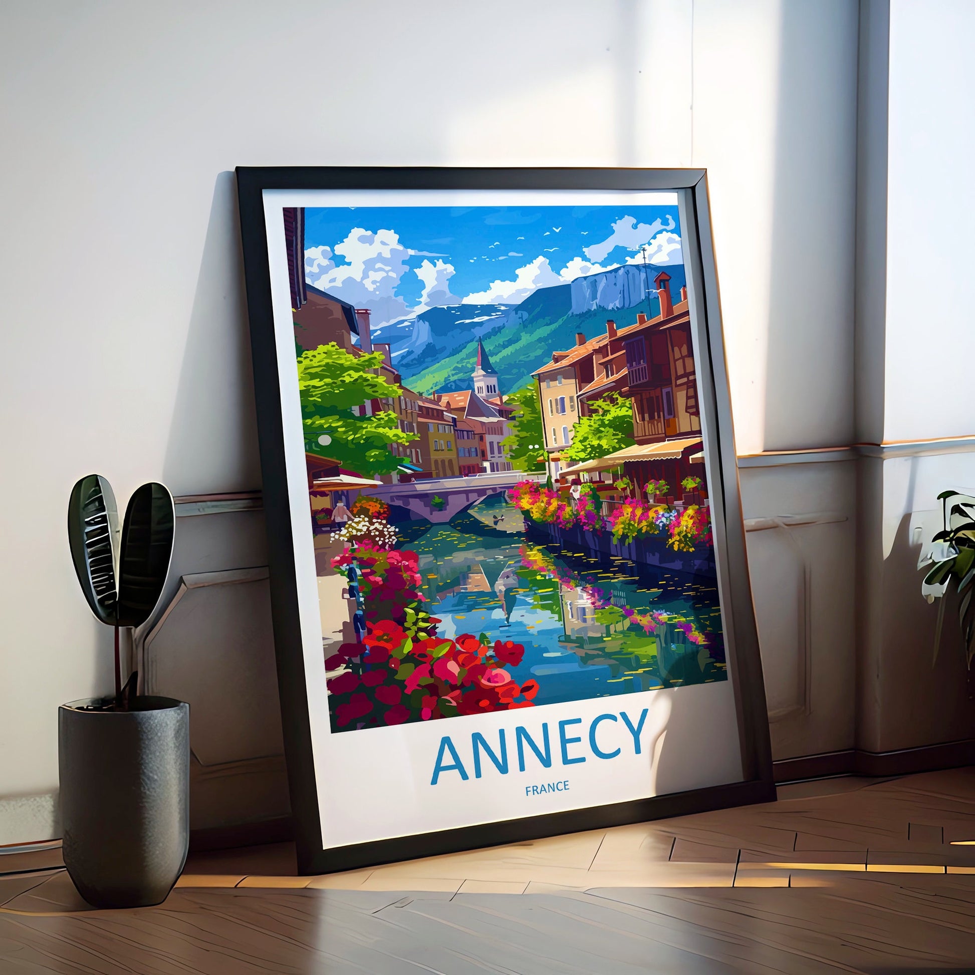 Annecy Travel Print Wall Art Annecy Wall Hanging Home Decoration Annecy Gift Art Lovers Wall Art Print Art Annecy Wall Hanging Poster Annecy