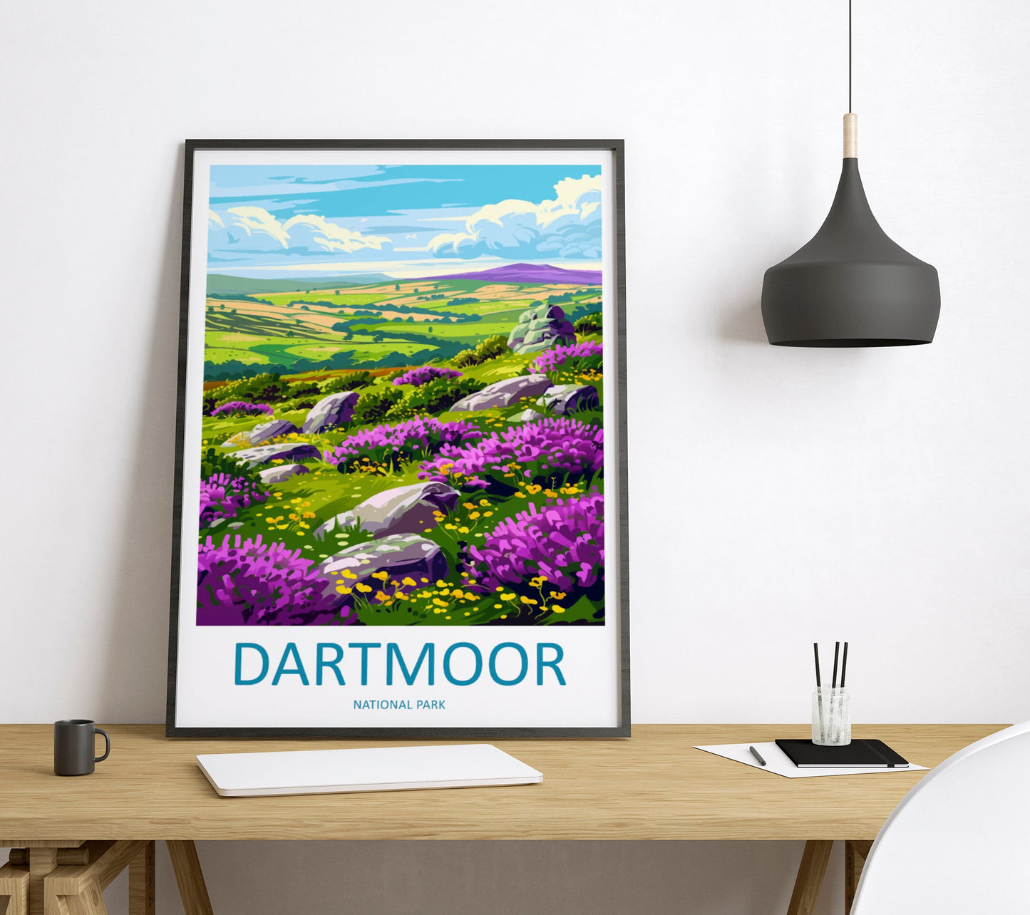 Dartmoor Travel Print Wall Art Dartmoor Wall Hanging Home Deco National Park Gift Art Lovers Wall Art Print Dartmoor National Park Wall Art