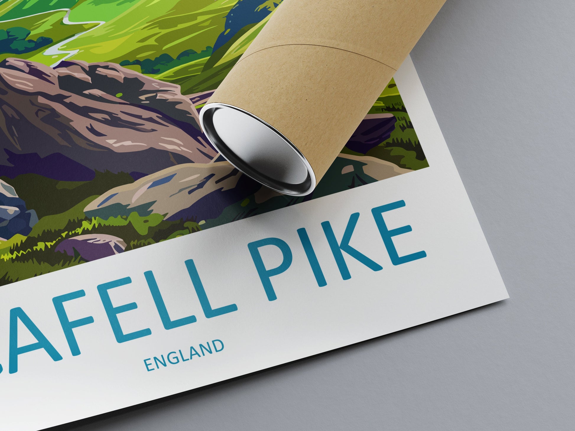 Scafell Pike Travel Print Wall Art Scafell Pike Wall Hanging Home Décor Scafell Pike Gift Art Lovers England Art Lover Gift Scafell Pike