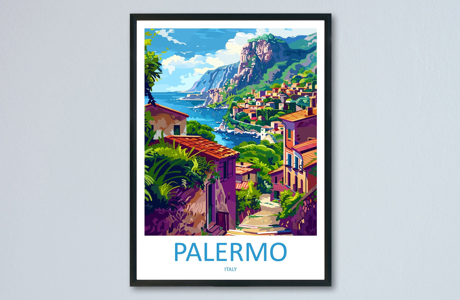Palermo Travel Print Palermo Sicily Home Décor Palermo Art Print Sicily Town Room Print For Sicily Gift Palermo Poster Wall Art For Italy