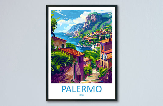 Palermo Travel Print Palermo Sicily Home Décor Palermo Art Print Sicily Town Room Print For Sicily Gift Palermo Poster Wall Art For Italy