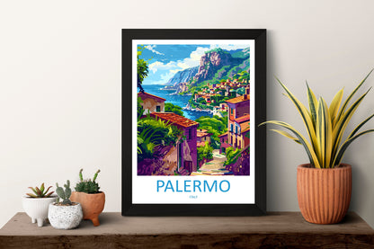 Palermo Travel Print Palermo Sicily Home Décor Palermo Art Print Sicily Town Room Print For Sicily Gift Palermo Poster Wall Art For Italy