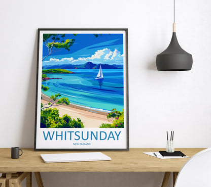 Whitsunday Travel Print Wall Art Whitsunday Wall Hanging Home Décor Whitsunday Gift Art Lovers Wall Art Australia Travel Print Whitsunday