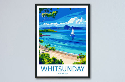 Whitsunday Travel Print Wall Art Whitsunday Wall Hanging Home Décor Whitsunday Gift Art Lovers Wall Art Australia Travel Print Whitsunday