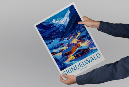 Grindelwald Print Grindelwald Home Décor Switzerland Art Print Grindelwald Wall Print For Switzerland Gift Wall Hanging Grindelwald Home Art