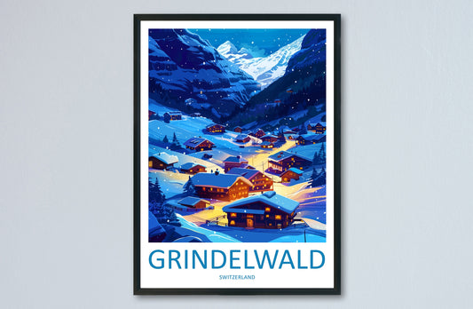Grindelwald Print Grindelwald Home Décor Switzerland Art Print Grindelwald Wall Print For Switzerland Gift Wall Hanging Grindelwald Home Art
