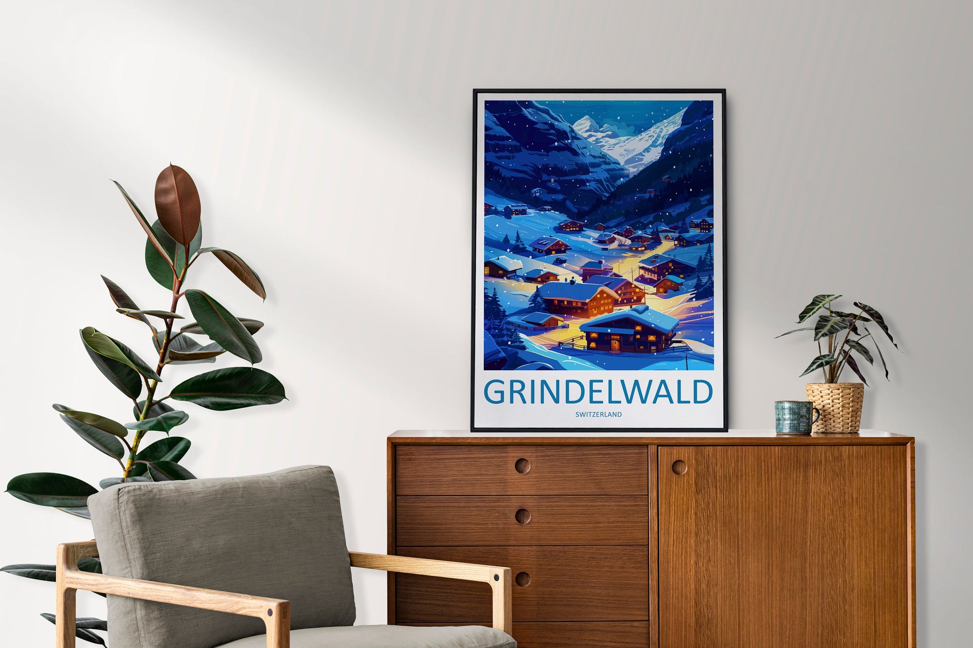 Grindelwald Print Grindelwald Home Décor Switzerland Art Print Grindelwald Wall Print For Switzerland Gift Wall Hanging Grindelwald Home Art