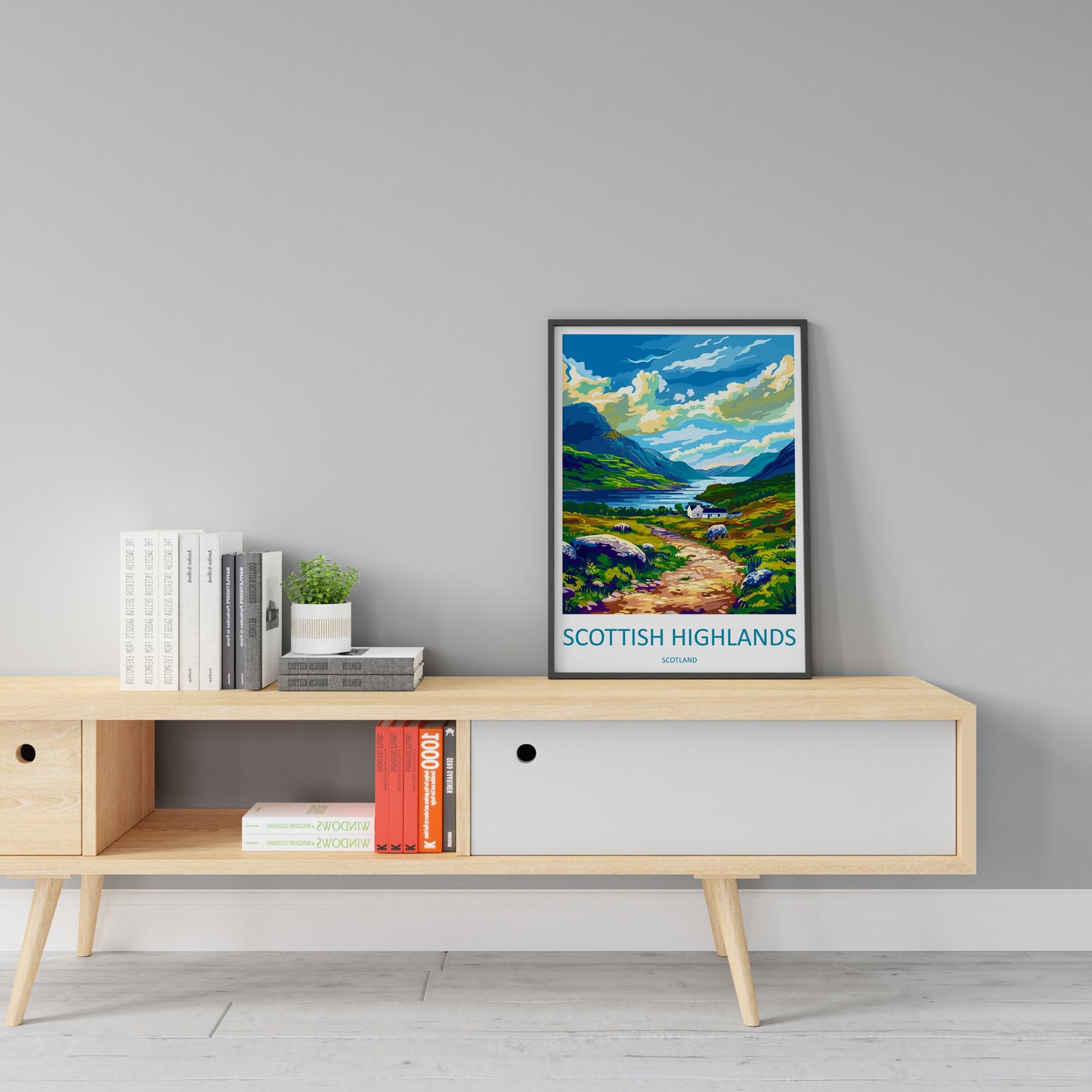 Scottish Highlands Travel Print Highlands Home Décor Scottish Highlands Art Print Highlands Wall Print For Scottish Gift For Scotland Wall