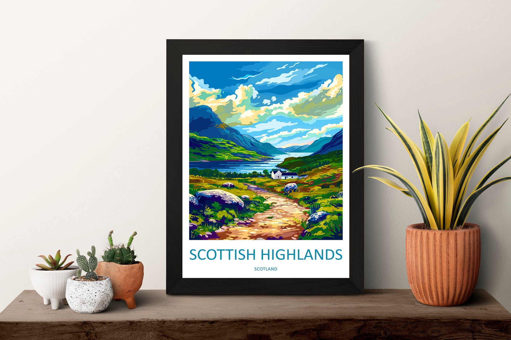 Scottish Highlands Travel Print Highlands Home Décor Scottish Highlands Art Print Highlands Wall Print For Scottish Gift For Scotland Wall