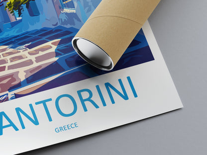 Santorini Travel Print Wall Art Santorini Greece Wall Hanging Home Decoration Santorini Gift Art Lovers Wall Art Print Santorini Greek Print